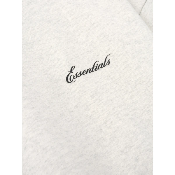 Fear of God Essentials Signature Classic Crewneck Sweatshirt in Oatmeal Heather | Sweatshirts | Coveti