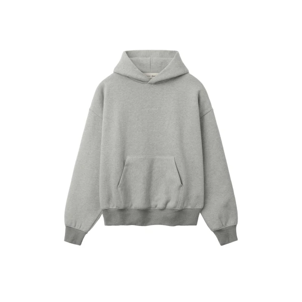 Essentials Signature Classic Hoodie in Concrete Heather