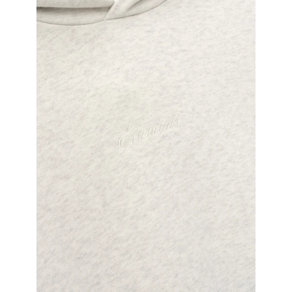 Fear of God Essentials Signature Classic Hoodie in Oatmeal Heather | Sweatshirts | Coveti