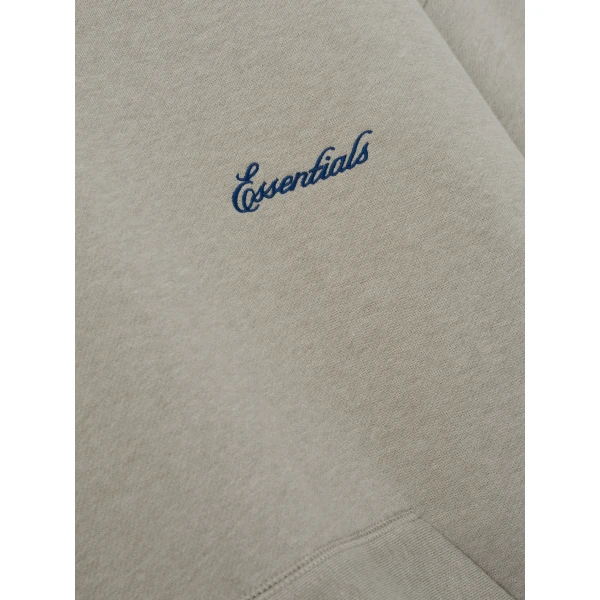 Fear of God Essentials Signature Classic Hoodie in Pyrite Heather | Sweatshirts | Coveti