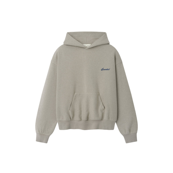 Fear of God Essentials Signature Classic Hoodie in Pyrite Heather | Coveti