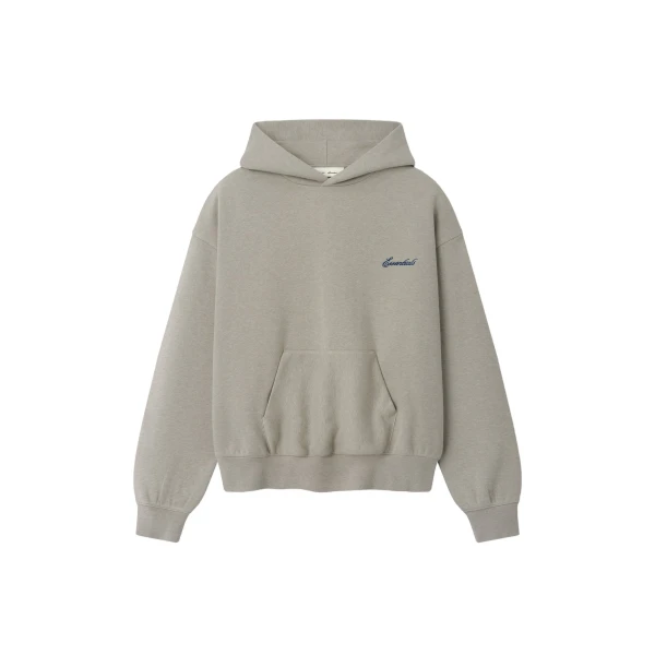 Fear of God Essentials Signature Classic Hoodie in Pyrite Heather | Coveti