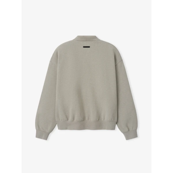 Fear of God Essentials Signature Classic Polo in Pyrite Heather | Men Shirts | Coveti