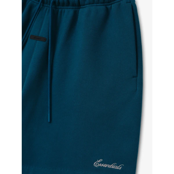 Fear of God Essentials Signature Classic Short in Night Sea | Shorts | Coveti
