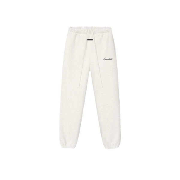 Fear of God Essentials Signature Classic Sweatpant in Oatmeal Heather | Coveti
