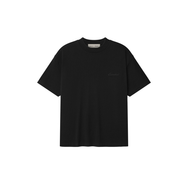 Fear of God Essentials Signature Classic Tee in Vintage Black | Coveti