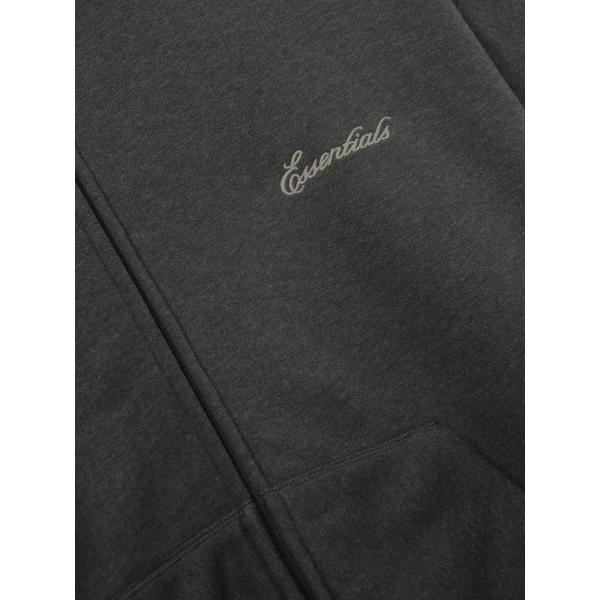 Fear of God Essentials Signature Classic Zip Up Hoodie in Ash Heather | Sweatshirts | Coveti