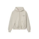 Fear of God Essentials Signature Classic Zip Up Hoodie in Marble Heather | Coveti