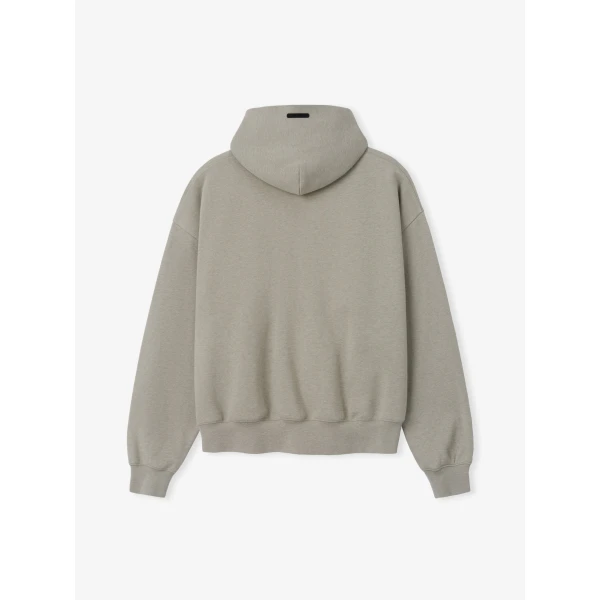 Fear of God Essentials Signature Classic Zip Up Hoodie in Pyrite Heather | Sweatshirts | Coveti