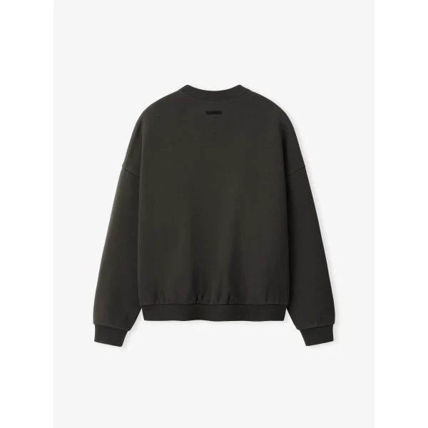 Fear of God Essentials Signature Lounge Crewneck Sweatshirt in Ink Black | Sweatshirts | Coveti