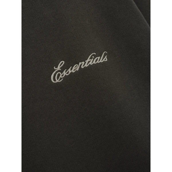 Fear of God Essentials Signature Lounge Crewneck Sweatshirt in Ink Black | Sweatshirts | Coveti
