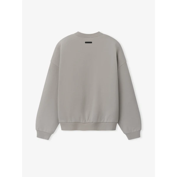 Fear of God Essentials Signature Lounge Crewneck Sweatshirt in Stone | Sweatshirts | Coveti