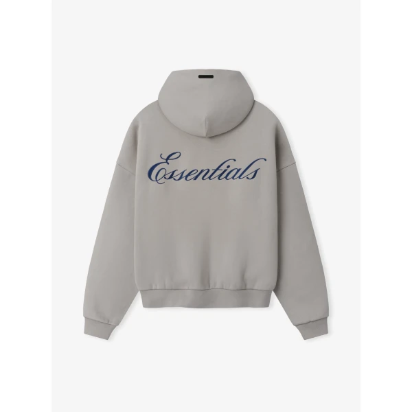 Fear of God Essentials Signature Lounge Half Zip Hoodie in Stone | Sweatshirts | Coveti