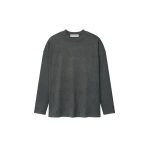 Fear of God Essentials Soft Knit Long Sleeve Tee in Iron Grey | Coveti