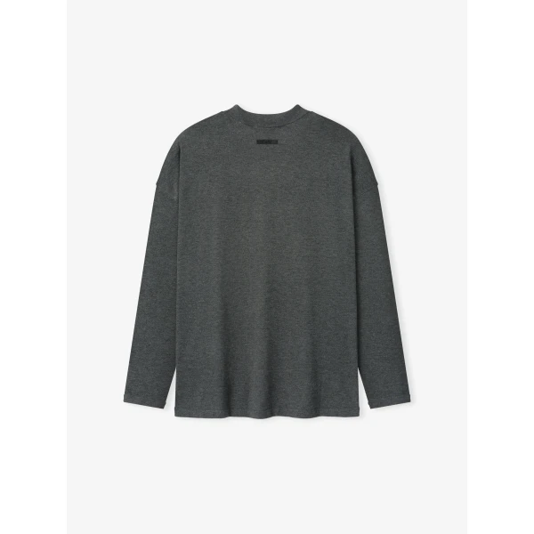 Fear of God Essentials Soft Knit Long Sleeve Tee in Iron Grey | T-shirts & vests | Coveti