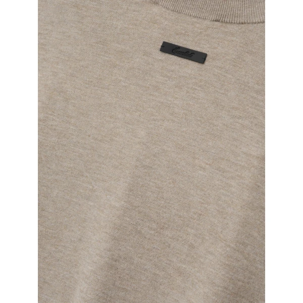 Fear of God Essentials Soft Knit Long Sleeve Tee in Seal Heather | T-shirts & vests | Coveti
