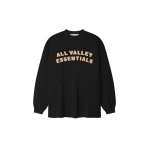 Fear of God Essentials Sport Mesh Merch Long Sleeve Tee in Vintage Black | Coveti