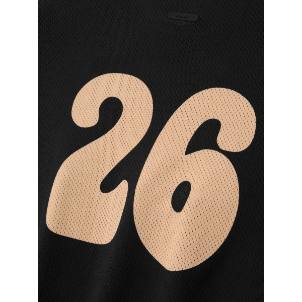 Fear of God Essentials Sport Mesh Merch Long Sleeve Tee in Vintage Black | T-shirts & vests | Coveti