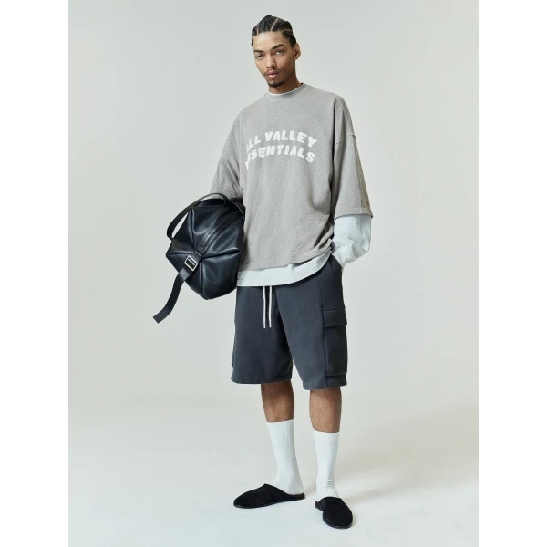 Fear of God Essentials Sport Mesh Merch Tee Boxy Fit in Seal | T-shirts & vests | Coveti