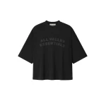 Fear of God Essentials Sport Mesh Merch Tee Boxy Fit in Vintage Black | Coveti