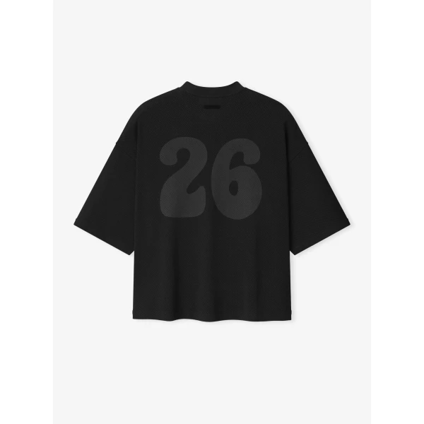Fear of God Essentials Sport Mesh Merch Tee Boxy Fit in Vintage Black | T-shirts & vests | Coveti