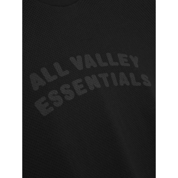 Fear of God Essentials Sport Mesh Merch Tee Boxy Fit in Vintage Black | T-shirts & vests | Coveti