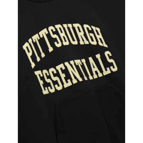 Fear of God Essentials Steelers 90s Relaxed Crewneck in Black | Sweatshirts | Coveti