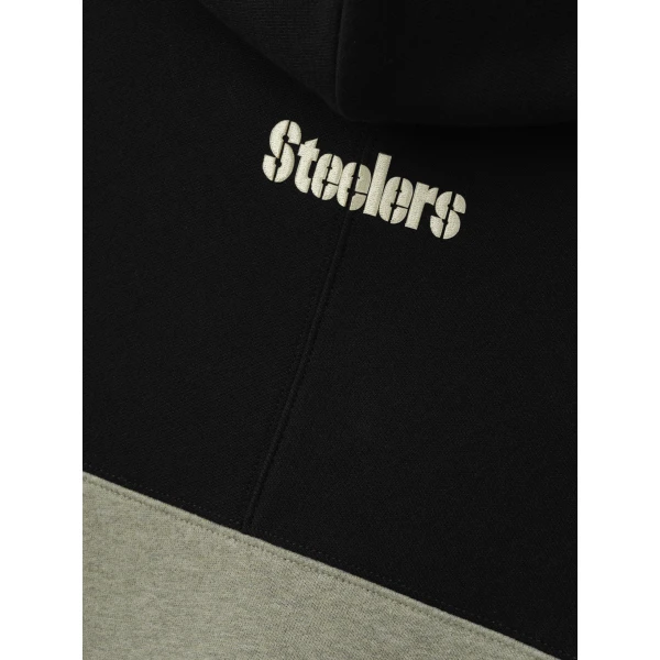 Fear of God Essentials Steelers 90s Relaxed Hoodie in Seal Heather | Sweatshirts | Coveti