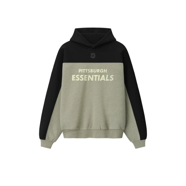 Essentials Steelers 90s Relaxed Hoodie in Seal Heather