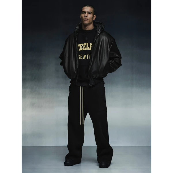 Fear of God Essentials Steelers Sport Crewneck in Black | Sweatshirts | Coveti
