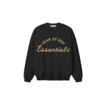 Fear of God Essentials Training 90s Crewneck Sweatshirt in Faded Black | Coveti