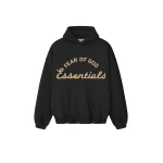 Fear of God Essentials Training 90s Hoodie in Faded Black | Coveti