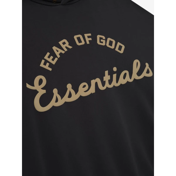 Fear of God Essentials Training 90s Hoodie in Faded Black | Sweatshirts | Coveti