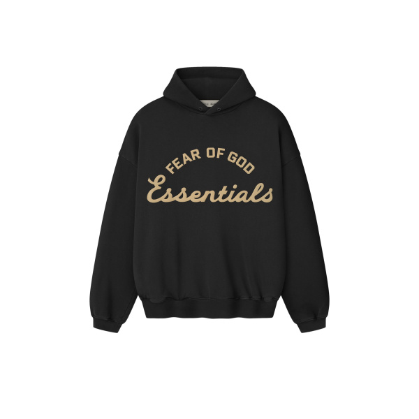 Fear of God Essentials Training 90s Hoodie in Faded Black | Coveti
