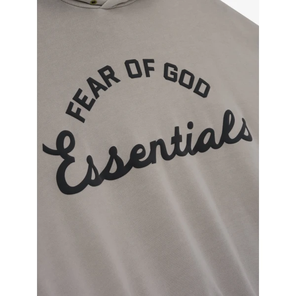 Fear of God Essentials Training 90s Hoodie in Faded Seal | Sweatshirts | Coveti