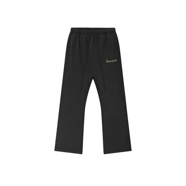 Fear of God Essentials Training Classic Flare Sweatpant in Faded Black | Coveti