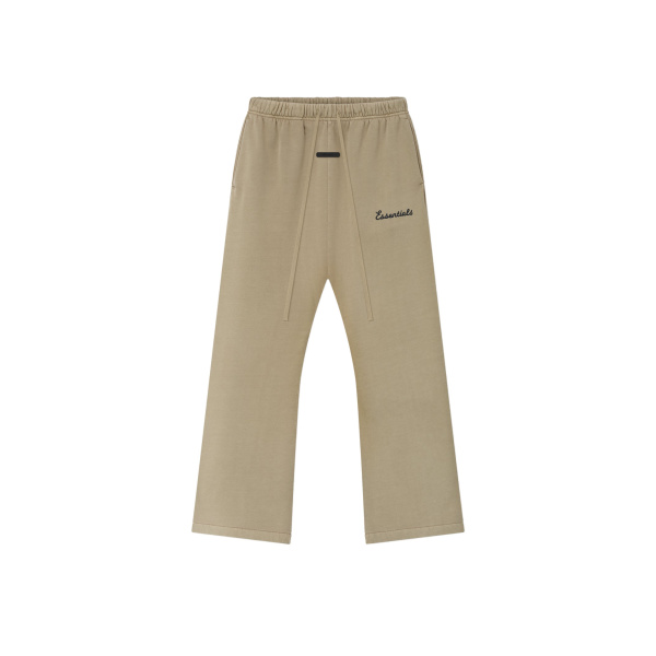Fear of God Essentials Training Classic Flare Sweatpant in Faded Dune | Coveti