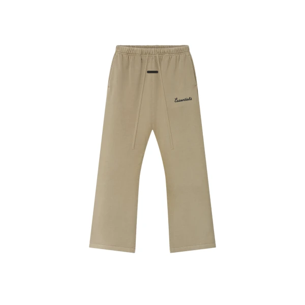 Fear of God Essentials Training Classic Flare Sweatpant in Faded Dune | Coveti