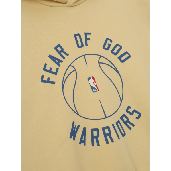 Fear of God Essentials Warriors x Barkley Hendricks 90s Hoodie in Italian Straw | Sweatshirts | Coveti