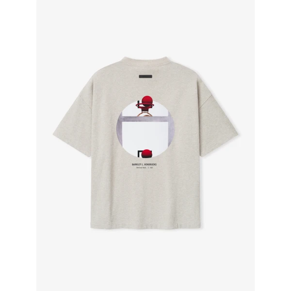 Fear of God Essentials Warriors x Barkley Hendricks 90s Tee in Heather Stone | T-shirts & vests | Coveti