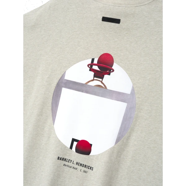Fear of God Essentials Warriors x Barkley Hendricks 90s Tee in Heather Stone | T-shirts & vests | Coveti