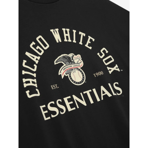 Fear of God Essentials White Sox American League Merch Tee in Black | T-shirts & vests | Coveti