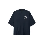 Fear of God Essentials Yankees 3/4 Sleeve Pullover in Dark Sapphire | Coveti