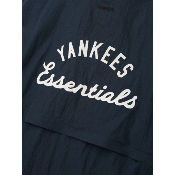 Fear of God Essentials Yankees 3/4 Sleeve Pullover in Dark Sapphire | Sweatshirts | Coveti