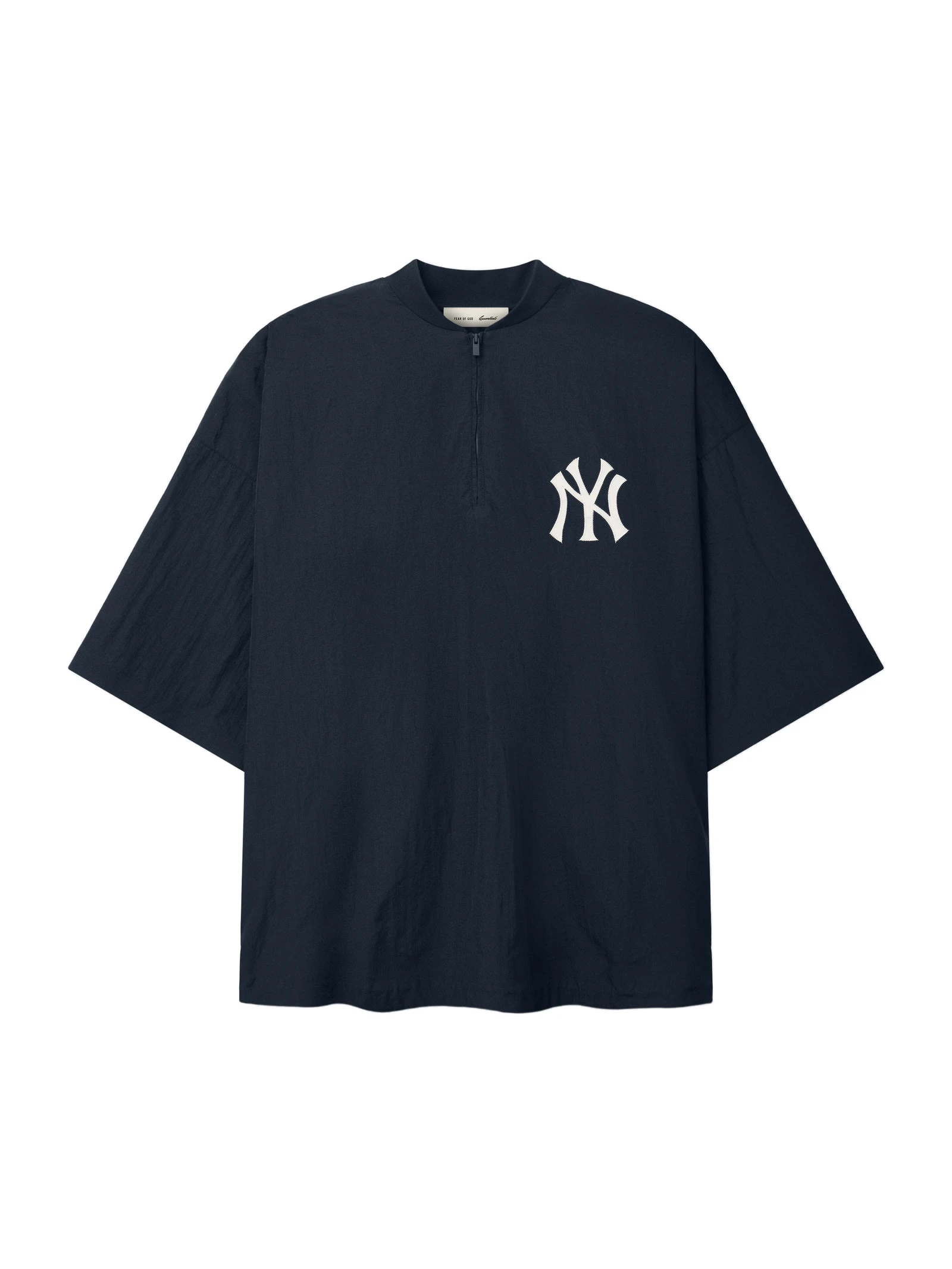 Fear of God Essentials Yankees 3/4 Sleeve Pullover in Dark Sapphire Fear of God Essentials Yankees 3/4 Sleeve Pullover in Dark Sapphire | Coveti