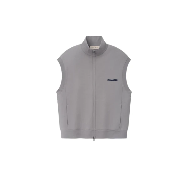 Fear of God Essentials Zip Vest in Smoke | Coveti