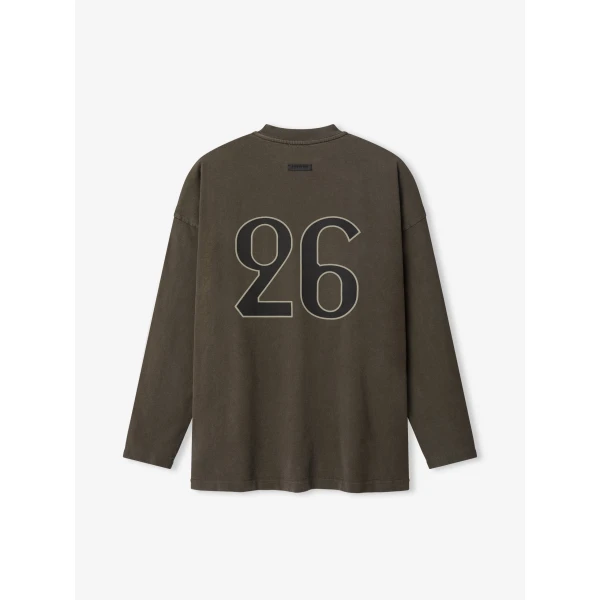 Fear of God F of G, 26 Long Sleeve Tee in Faded Brown | T-shirts & vests | Coveti