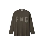 Fear of God F of G, 26 Long Sleeve Tee in Faded Brown | Coveti