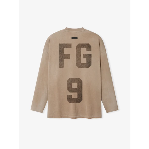 Fear of God FG 9 Long Sleeve Tee in Dune Pearl | T-shirts & vests | Coveti