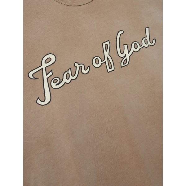 Fear of God FG 9 Long Sleeve Tee in Dune Pearl | T-shirts & vests | Coveti